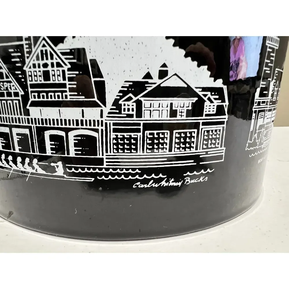 Georges Briard USA Vintage Boat House Row Philadelphia Ice Bucket